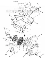 Gebläsegehäuse and RÜCKSTOSS ASSEMBLY SUPER SPORT 0940743 (4927742774034A)