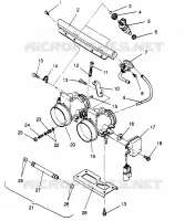 DROSSELKLAPPENGEHÄUSE ASSEMBLY 500 EFI 0963774 and EUROPEAN 500 EFI E963774 (4936183618C011)