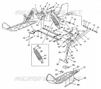 FRONT SUSPENSION AND SKI XCF 0971643 (4938613861B001)