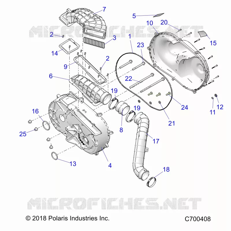 ANTRIEB, CLUTCH COVER AND DUCTING