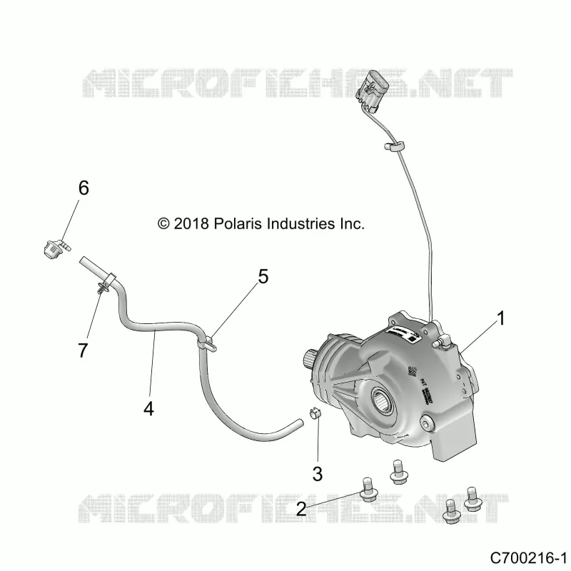 DRIVE TRAIN, FRONT GEARCASE MOUNTING