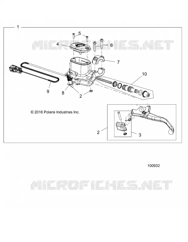 VORDERBREMSE BRAKE LEVER AND MASTER CYLINDER