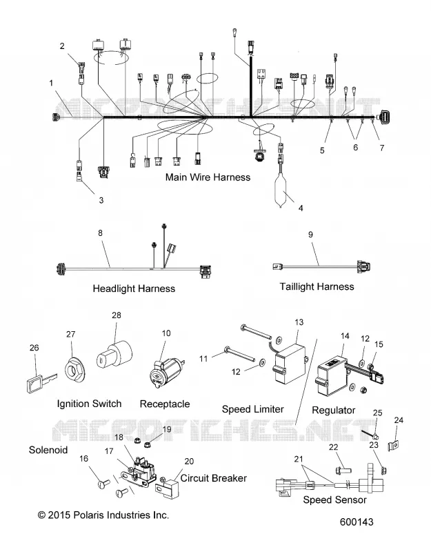 ELEKTRIC, WIRE HARNESSES AND COMPONENTS