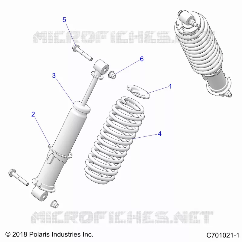 SUSPENSION, FRONT SHOCK