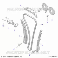CAM CHAIN AND TENSIONER