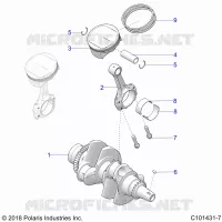 ENGINE, KURBELWELLE AND PISTON