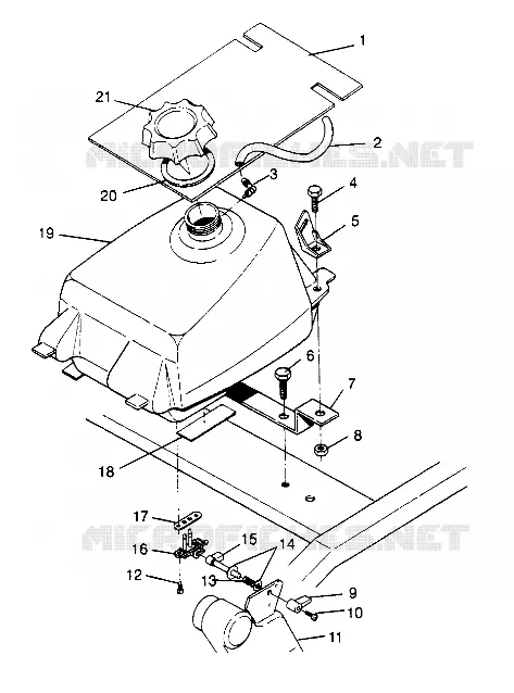 TANK ASSEMBLY Trail Boss W948527 (4926822682A010)