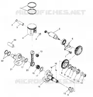 KOLBEN   KURBELWELLE 6X6 400L, U.S. W958740, SWEDISH S958740 AND NORWEGIAN (4930273027D011)
