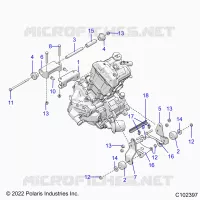 MOTOR, MOUNTING &amp; LONG BLOCK