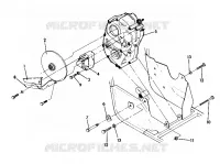 RH GETRIEBEGEHÄUSE   BREMSE MOUNTING 350 4X4