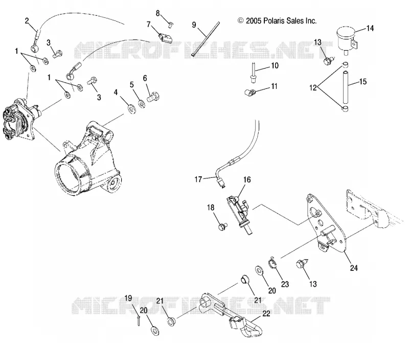 MASTER CYLINDER, REAR AND FOOT PEDAL