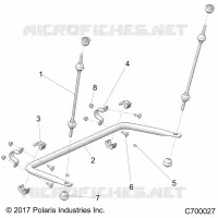 SUSPENSION, REAR STABILISATORSTANGE