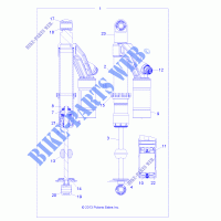 FEDER   A16SVE95NM (49ATVSCHOCKRR7044080) für Polaris SCRAMBLER 1000 MD 2016