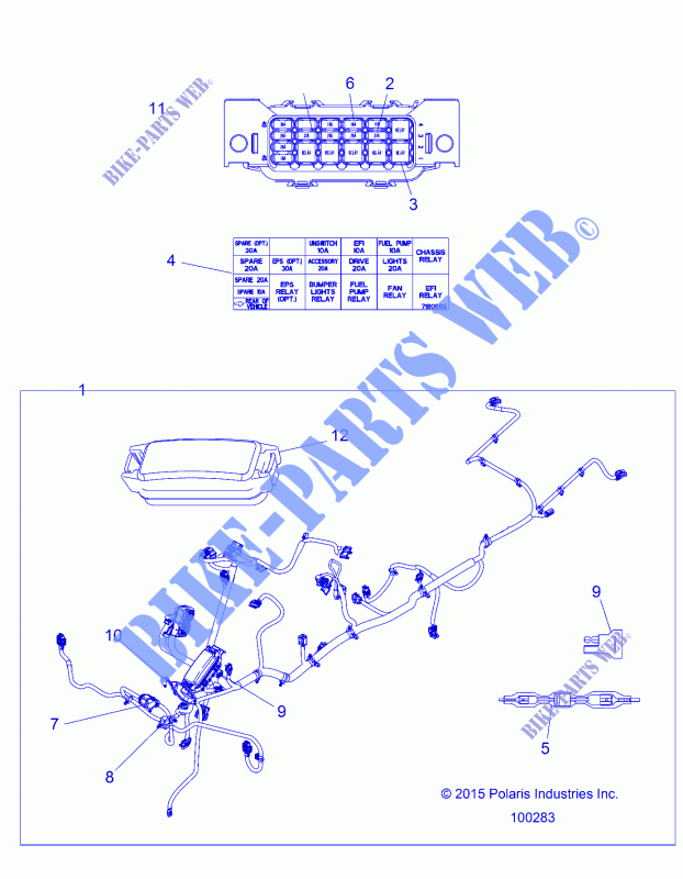 KABELSTRANG   A16SUE57F1 (100283) für Polaris SPORTSMAN 570 EFI UTE MD 2016