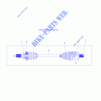 ANTRIEB, ANTRIEBSWELLE, FRONT   A14GH9EAW (49ATVSHAFTDRIVE1332873) für Polaris SCRAMBLER XP 1000 HO EPS 2014