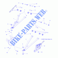 FRONT SUSPENSION A ARMS   A14GH9EAW (49ATVSUSPFRT10SPTRGEPS) für Polaris SCRAMBLER XP 1000 HO EPS 2014