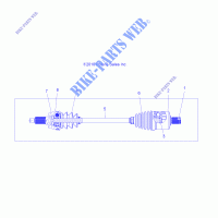 ANTRIEB, ANTRIEBSWELLE, FRONT   A14ZN5EAB/C/M/S (49ATVSHAFTDRIVE1332873) für Polaris SPORTSMAN XP 550 EPS BROWNING LE 2014