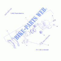 VORDERBREMSE CALIPER   A14ZN5EAB/C/M/S (49ATVBREMSEFRT09Q60) für Polaris SPORTSMAN XP 550 EPS BROWNING LE 2014