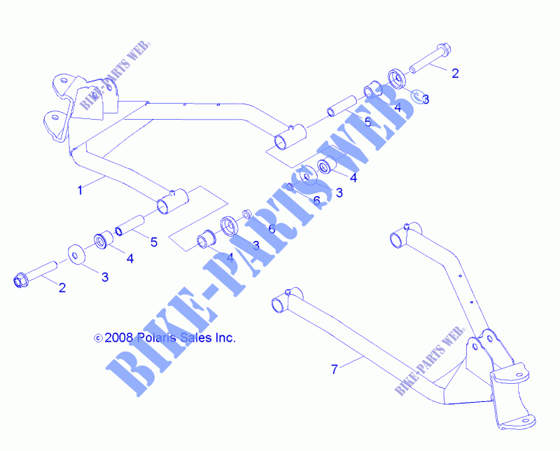 Querlenker Vorderachse   R15YAV17AA/AF/BA/BF (49RGRAARM09RZR170) für Polaris RZR 170 2015