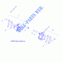 BARKE SATTELS, FRONT   R14VA17AA/AF (49RGRCALIPER09RZR170) für Polaris RZR 170 2014