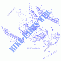 BODEN and ROCKER PANELS   Z14XE7EAL/X (49RGRFLOOR13RZR4) für Polaris RZR 4 800 EPS LE 2014