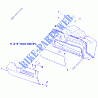 HANDSCHUHFACH   Z14XE7EAL/X (49RGRGLOVEBOX12RZR) für Polaris RZR 4 800 EPS LE 2014