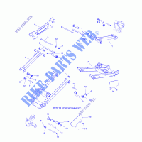 HINTERRADAUFHÄNGUNG CONTROL ARMS   Z14XE7EAL/X (49RGRSUSPRR14RZR4) für Polaris RZR 4 800 EPS LE 2014