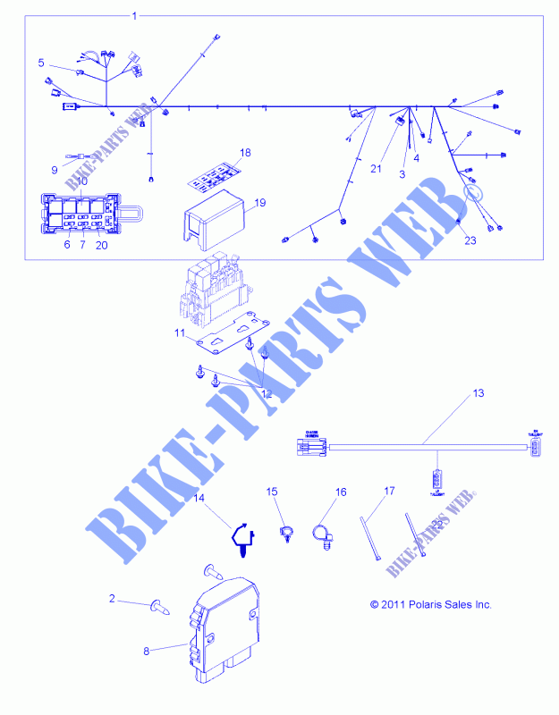 KABELSTRANG   Z14XE7EAL/X (49RGRHARNESS12RZR4EPS) für Polaris RZR 4 800 EPS LE 2014