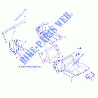 SITZ DIVIDER   Z14XT9EFX (49RGRSITZDVD13RZRXP4I) für Polaris RZR 4 900 INTL 2014