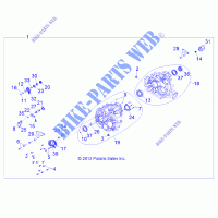 ANTRIEB, MAIN GETRIEBEGEHÄUSE   Z14VH6EAI/6EAW (49RGRTRANS1333084) für Polaris RZR 570 / EPS LE 2014