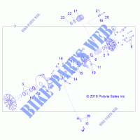 ANTRIEB, PRIMARY KUPPLUNG   Z14JT87AD/9EAO/9EAOL/9EAL (49RGRKUPPLUNGDRV13RZR900) für Polaris RZR 900 / EPS LE 2014