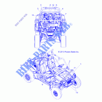 DECALS   Z14JT9EFX (49RGRDECALSS14RZR900I) für Polaris RZR 900 INTL 2014