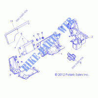 SITZ DIVIDER   Z14JT9EFX (49RGRSITZDVD13RZRXP900I) für Polaris RZR 900 INTL 2014