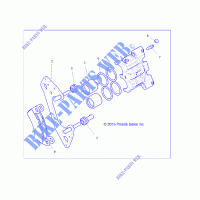 VORDERBREMSE CALIPER   Z14ST1EAM/EAW/EAK/EAN/EFW (49RGRCALIPER14RZR1000) für Polaris RZR XP 1000 EPS 2014