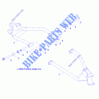 Querlenker Vorderachse   R13VA17AA/AB (49RGRAARM09RZR170) für Polaris RZR 170 2013