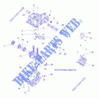 CRANKCASE AND KURBELWELLE   R13XE76AD/EAI (49RGRCRANKCASE13RZR4) für Polaris RZR 4 800 EFI 2013