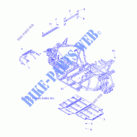 CHASSIS, MAIN FRAME AND SKID PLATE   R13VH57AD/6EAK (49RGRFRAME13RZR570) für Polaris RZR 570 EFI 2013