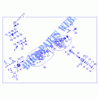 ANTRIEB, MAIN GETRIEBEGEHÄUSE   R13VH57FX (49RGRTRANS1333133) für Polaris RZR 570 EFI INTL 2013