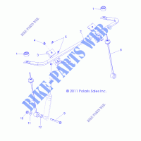 STABILISATOR, FRONT   R13VH57FX (49RGRSTABILIZERFRT12RZR570) für Polaris RZR 570 EFI INTL 2013