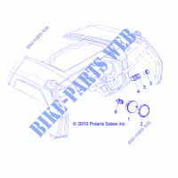 ELEKTRIC, INSTRUMENTE   KONTROLLEN   R12JT87AB/AD/AS/AW/9EAW (49ATVDASH11RZRS) für Polaris RZR XP 900 EFI 2012