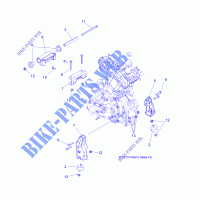MOTOR, MOUNTING   A14MH57FA/FJ (49ATVMOTORMTG14SP570) für Polaris SPORTSMAN 570 FOREST 2014