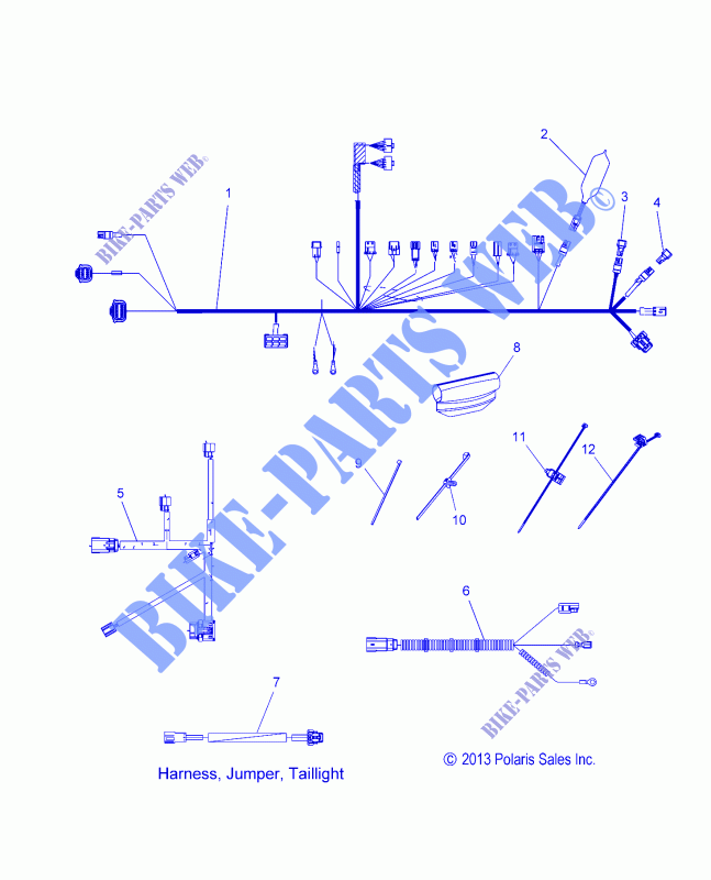 KABELSTRANG   S16CT5 ALL OPTIONEN (49SNOWHARNESS14550) für Polaris INDY 2016