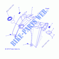 MIDDLE FAIRING   S16CS6GSL/GEL ALL OPTIONEN (49SNOWKONSOLE11800RMK) für Polaris INDY 2016