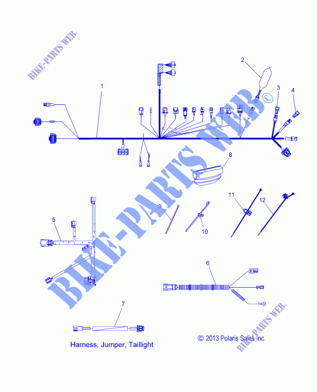 KABELSTRANG   S15CT5BEL/BSL/BSM (49SNOWHARNESS14550) für Polaris INDY 2015