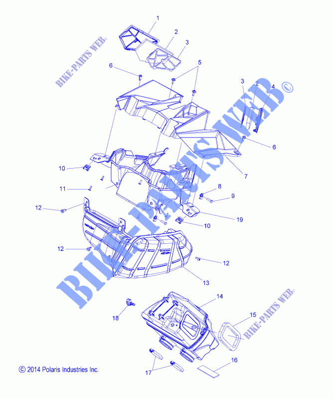 MOTOR, LUFTEINLASS SYSTEM   S15DF8 ALL OPTIONEN (49SNOWAIR15PROS) für Polaris RUSH 2015