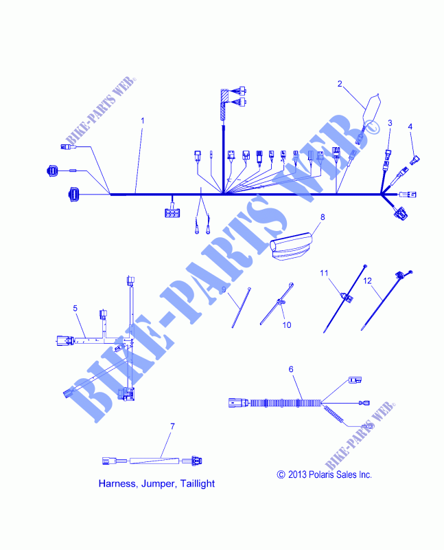 KABELSTRANG   S14CR5BSA/BSL (49SNOWHARNESS14550) für Polaris INDY 2014