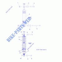 HINTER TRACK SCHOCK   S13CK6/CM6 ALL OPTIONEN (49SNOWSCHOCKREAR12600RMK) für Polaris RMK 2013