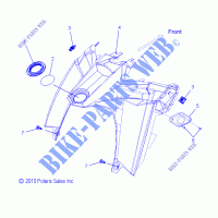 MIDDLE FAIRING   S13CK6/CM6 ALL OPTIONEN (49SNOWKONSOLE11800RMK) für Polaris RMK 2013