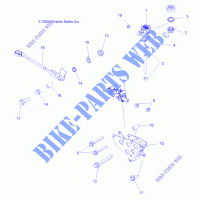 BREMSES, BREMSE PEDAL AND MASTER CYLINDER   A14DN5EAH/EAR (49ATVBREMSEFOOT10SP850) für Polaris SPORTSMAN TOURING 550 EPS 2014