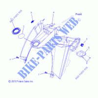 MIDDLE FAIRING   S13CL8/CW8 ALL OPTIONEN (49SNOWKONSOLE11PRMK) für Polaris SWITCHBACK 2013